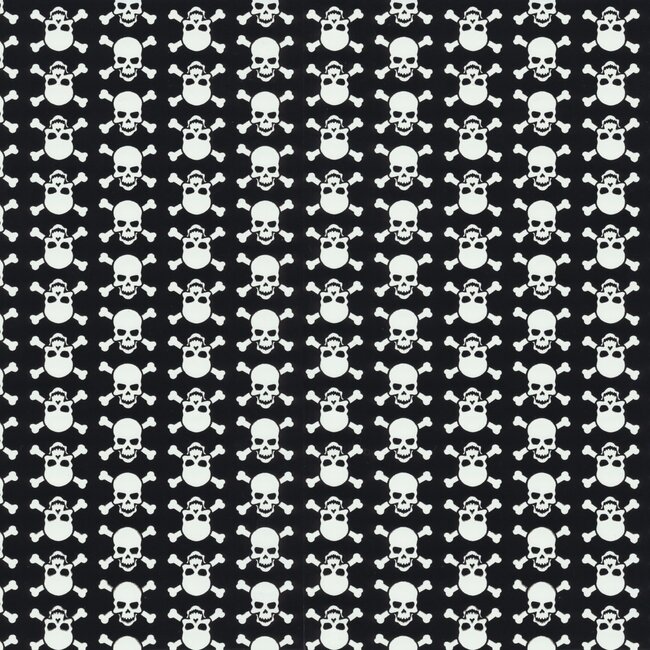 2Lif Skulls Zelfklevende Folie Mini rol wit 45cmx2mtr