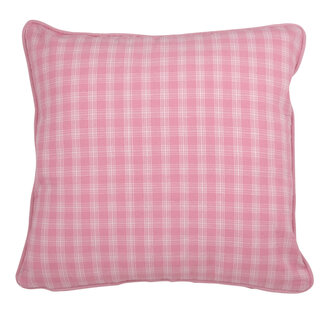 Linen & More LEVY CHECK 45X45 LINPINK