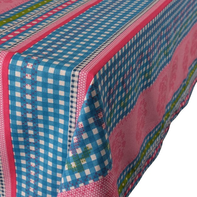Linen & More Lisa Tafelkleed Textiel blauw 140x250cm