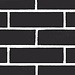 2Lif Brick Zelfklevende Folie Mini rol zwart 45cmx2mtr