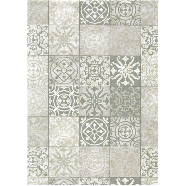 2Lif Antique tiles Zelfklevende Folie Mini rol multi 45cmx2mtr