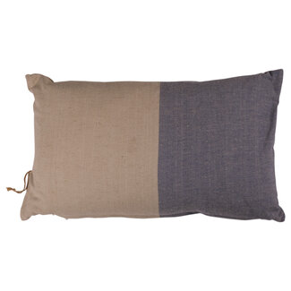 Linen & More Kussen Shanti half half