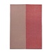 Linen & More Solid Stripes Tafelloper rood 50x140cm