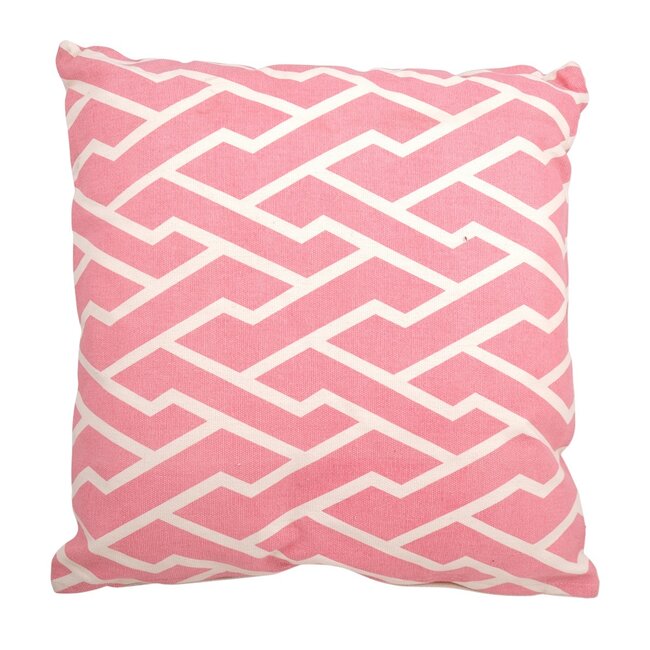Linen & More Mr. Graphic kussen roze 50x50cm