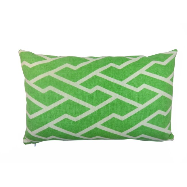 Linen & More Mr. Graphic kussen groen 30x50cm