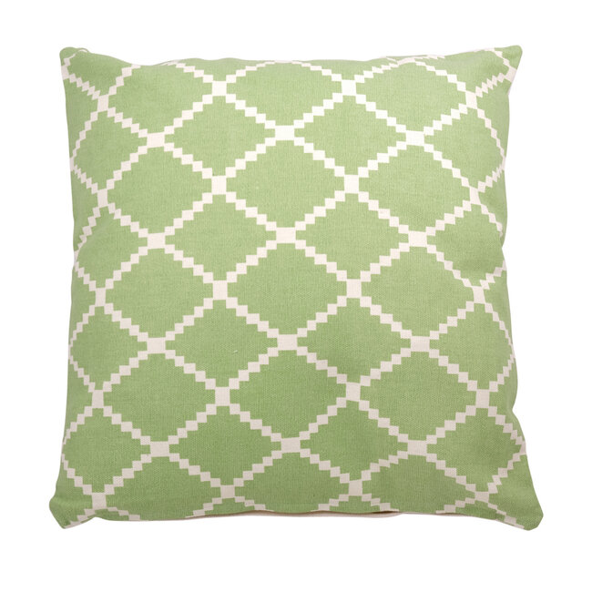 Linen & More Mrs. Graphic kussen groen 50x50cm