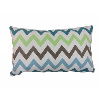 Linen & More Multi Zigzag kussen multicolor 30x50cm