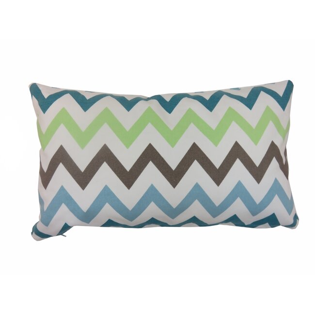 Linen & More Multi Zigzag kussen multicolor 30x50cm