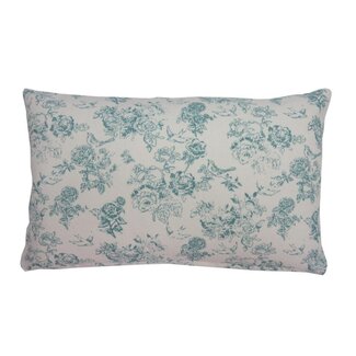 Linen & More Vintage Rose kussen blauw 30x50cm