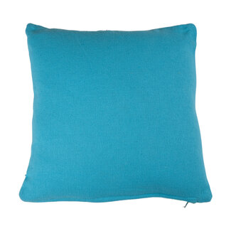 Linen & More Kussen linnenlook 40x40 turquoise