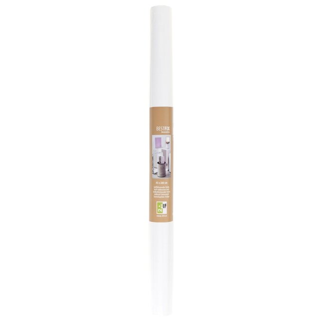 2Lif Plain Dull bestfix Zelfklevende Folie Mini rol wit 45cmx2mtr