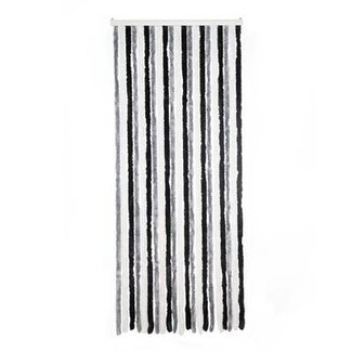 2Lif Chenille Streep Caravan vliegengordijn wit/grijs 56x180cm