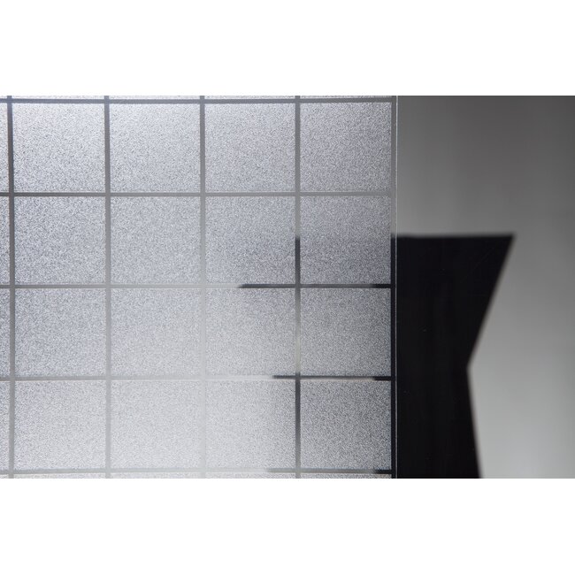 2Lif Square Statische raamfolie Mini rol transparant 45cmx1,5mtr