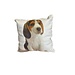 Linen & More Fluweel kussen Hond 25x25cm