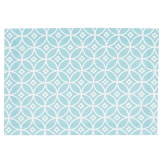 Linen & More Crossed Circles Placemat nile blauw 35x50cm