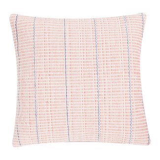 Linen & More Vertical Streep kussen oranje blauw 45x45cm