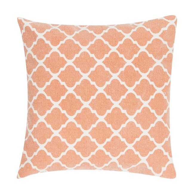 Linen & More Moroccan Print kussen oranje 45x45cm