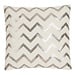 Linen & More Zigzag Sequin kussen gebroken wit 45x45cm
