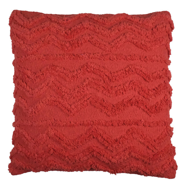 Linen & More Ravi kussen rood 45x45cm