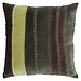 Linen & More Fluweel Streep kussen groen 50x50cm