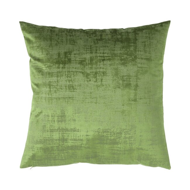 Linen & More Vintage Velvet kussen groen 50x50cm