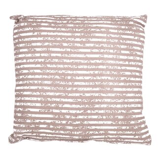 Linen & More Vintage Streep kussen taupe 45x45cm