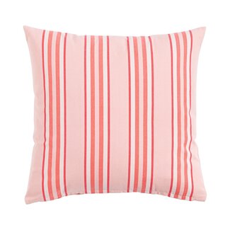 Linen & More Multi Streep kussen roze 45x45cm