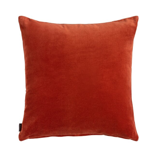 Linen & More Uneven Pintuck kussen oranje 45x45cm