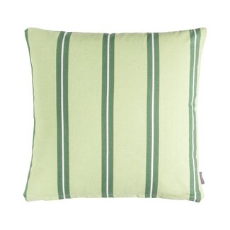 Linen & More Printed Strepen kussen groen 45x45cm