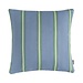 Linen & More Printed Strepen kussen blauw groen 45x45cm