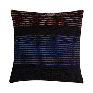 Linen & More New Woven Strepen kussen zwart multi 45x45cm