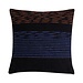 Linen & More New Woven Strepen kussen zwart multi 45x45cm