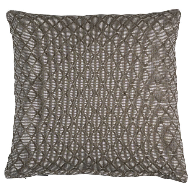 Linen & More Sydney kussen taupe 45x45cm
