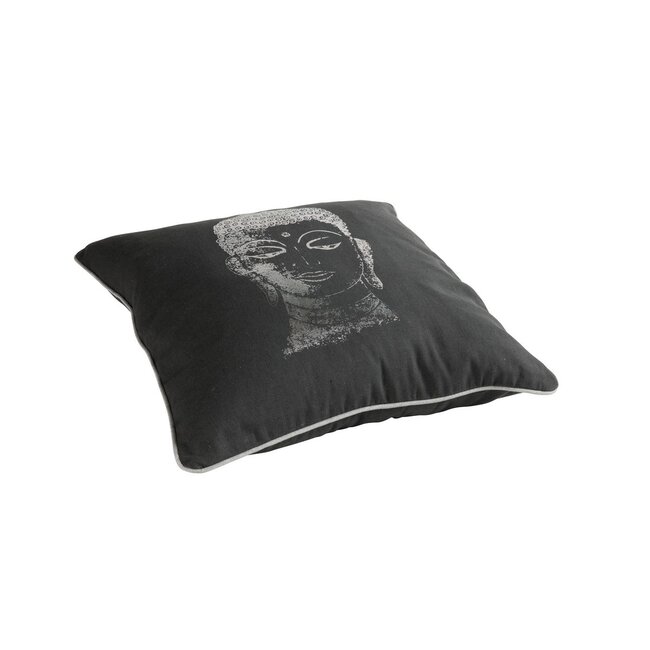 Linen & More Bombay kussen antraciet 45x45cm