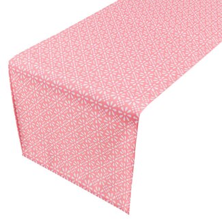 2Lif Daisy Bloem Outdoor Tafelloper strawberry 42x145cm