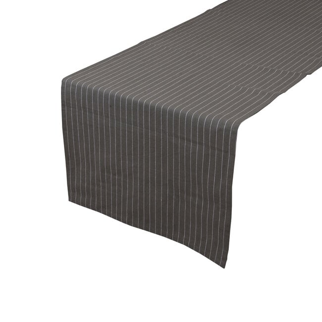 Linen & More Pinstripe Tafelloper groen blauw 50x140cm