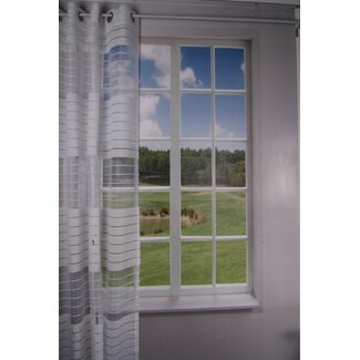 2Lif Sevilla curtain white 140 cm x 260 cm burn-out curta
