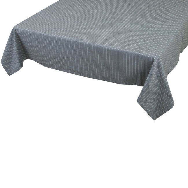 Linen & More Pinstripe Tafelkleed Textiel groen blauw 140x300cm