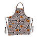 Linen & More Halloween Schort zwart oranje 70x85cm