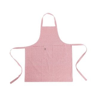 Linen & More Dutch Ruit Schort rood 75x90cm