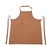 Linen & More Pinstripe Cafe Schort bruin 75x90cm