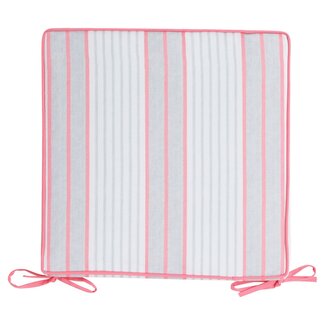 2Lif New Classic Streep Outdoor zitkussen roze 40x40cm+5cm