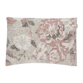 Linen & More Vintage Bloem kussen roze 35x50cm