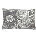 Linen & More Vintage Bloem kussen grijs 35x50cm