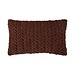 Linen & More Smock Fluweel kussen bruin 30x50cm