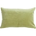 Linen & More Fluweel Chambray kussen groen 30x50cm