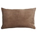 Linen & More Fluweel Chambray kussen taupe 30x50cm