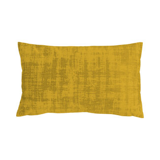 Linen & More Vintage Fluweel kussen geel 30x50cm