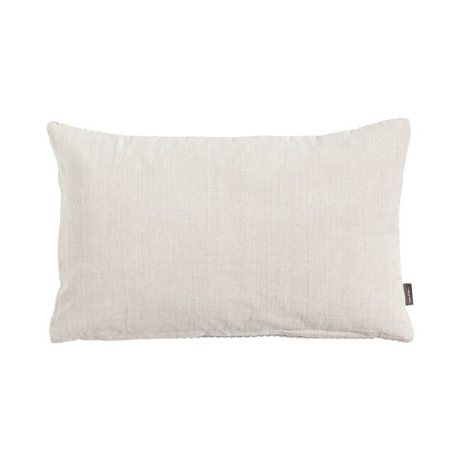 Linen & More Melange Weave kussen grijs 30x50cm