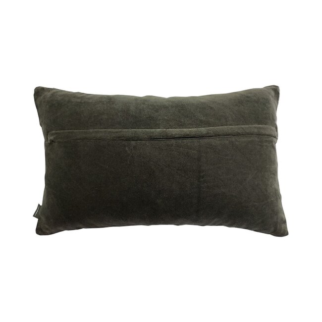 Linen & More Folded kussen bruin 30x50cm